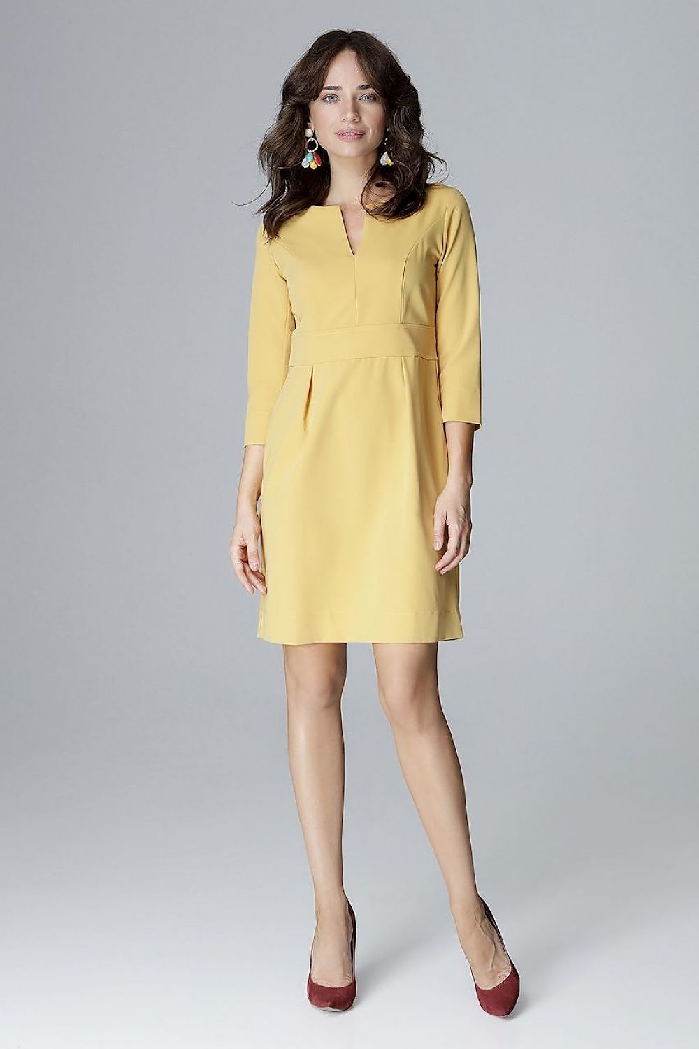  Sukienka Model L004 Yellow - Lenitif 