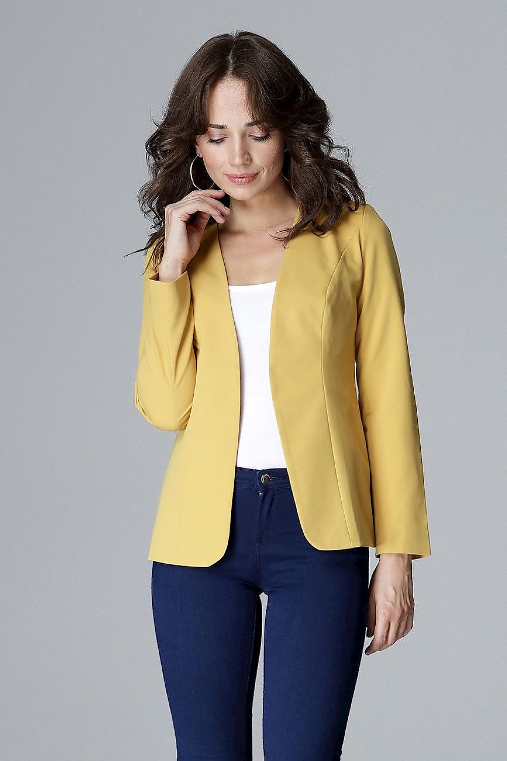   Żakiet Model L005 Yellow - Lenitif 