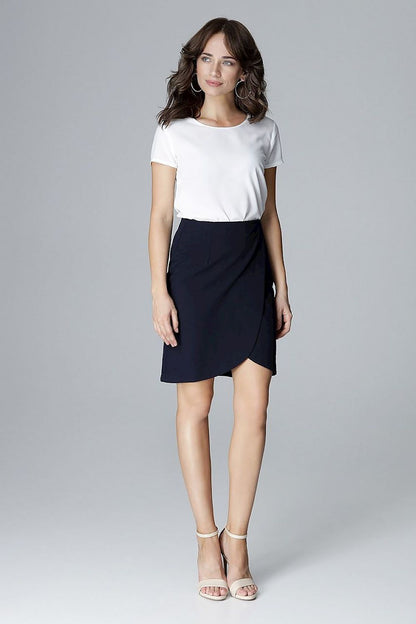  Spódnica Model L003 Navy - Lenitif 
