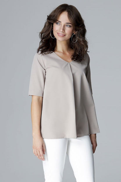   Bluzka Model L002 Beige - Lenitif 