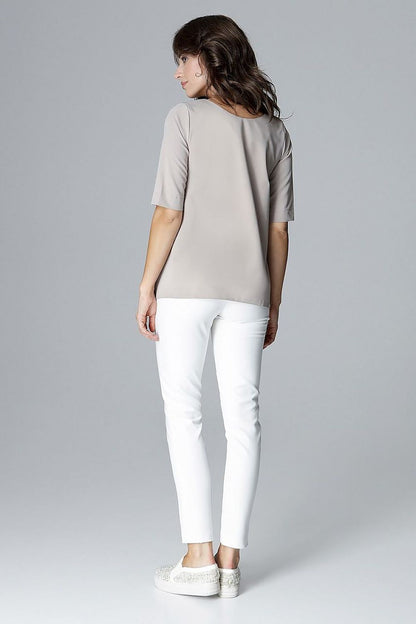   Bluzka Model L002 Beige - Lenitif 