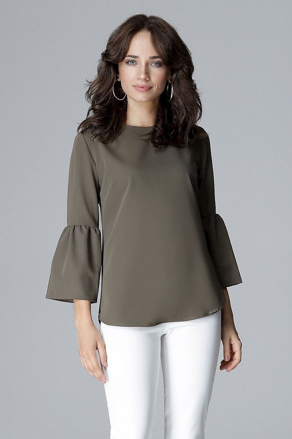   Bluzka Model L010 Olive - Lenitif 
