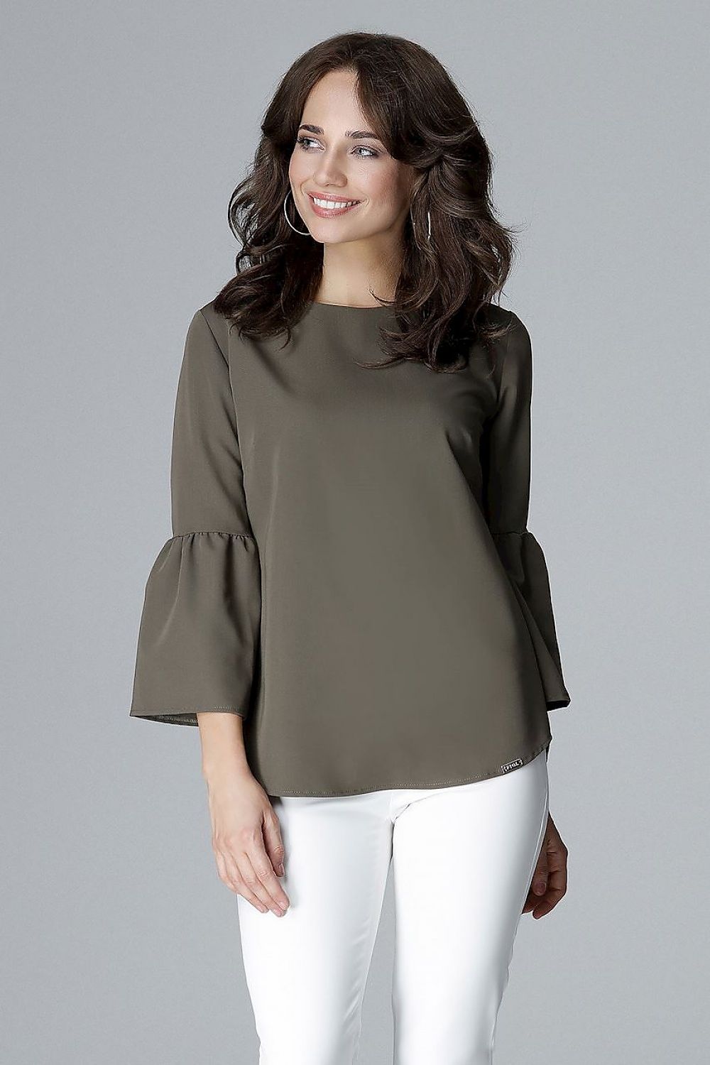   Bluzka Model L010 Olive - Lenitif 