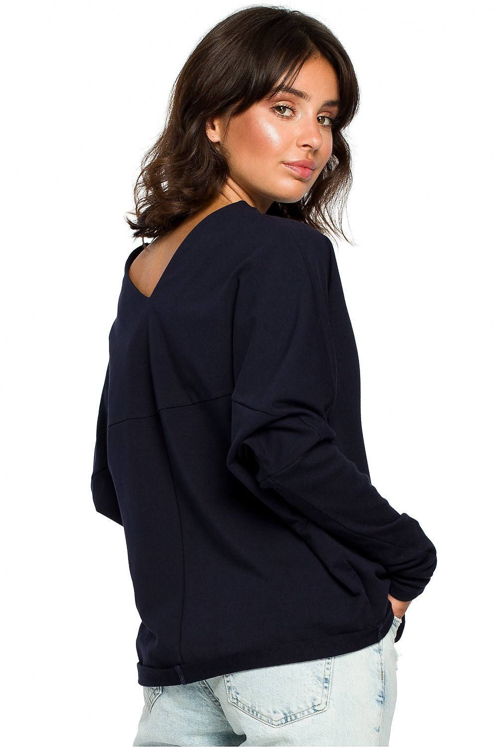   Bluza Damska Model B094 Navy - BeWear 