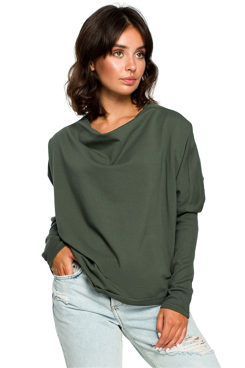   Bluza Damska Model B094 Green - BeWear 