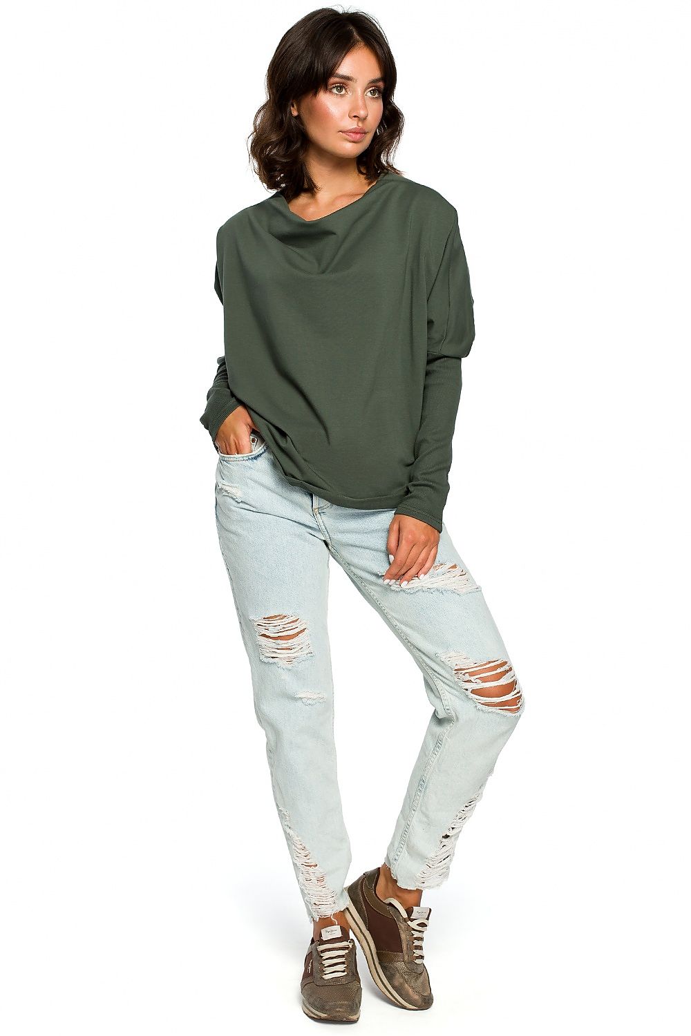   Bluza Damska Model B094 Green - BeWear 