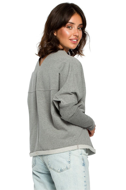   Bluza Damska Model B094 Grey - BeWear 