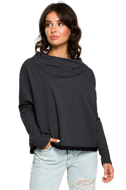   Bluza Damska Model B094 Grafit - BeWear 