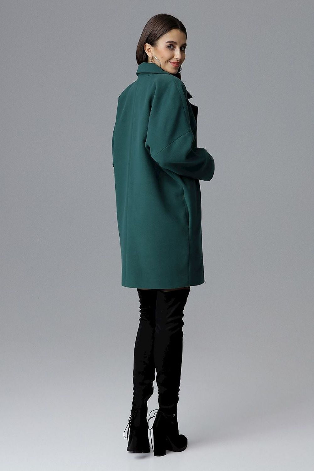   Płaszcz Damski Model M625 Green - Figl 