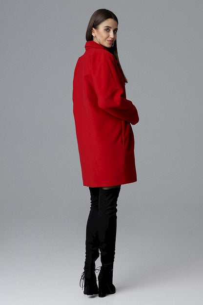   Płaszcz Damski Model M625 Red - Figl 