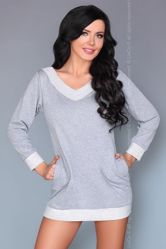  Koszulka nocna Koszula Nocna Model Maristela Grey - Livia Corsetti Fashion 
