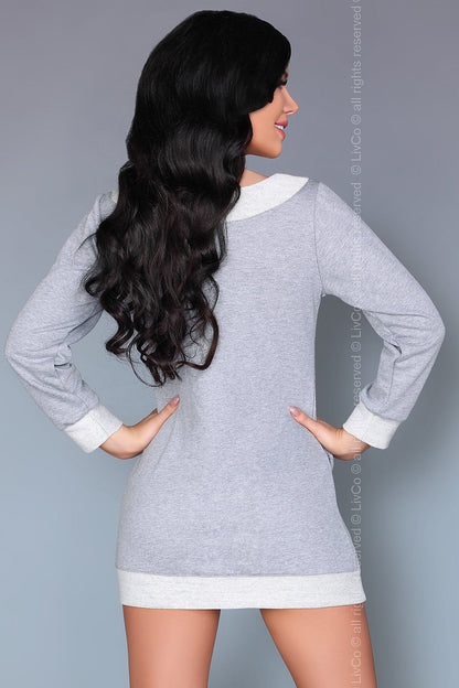  Koszulka nocna Koszula Nocna Model Maristela Grey - Livia Corsetti Fashion 