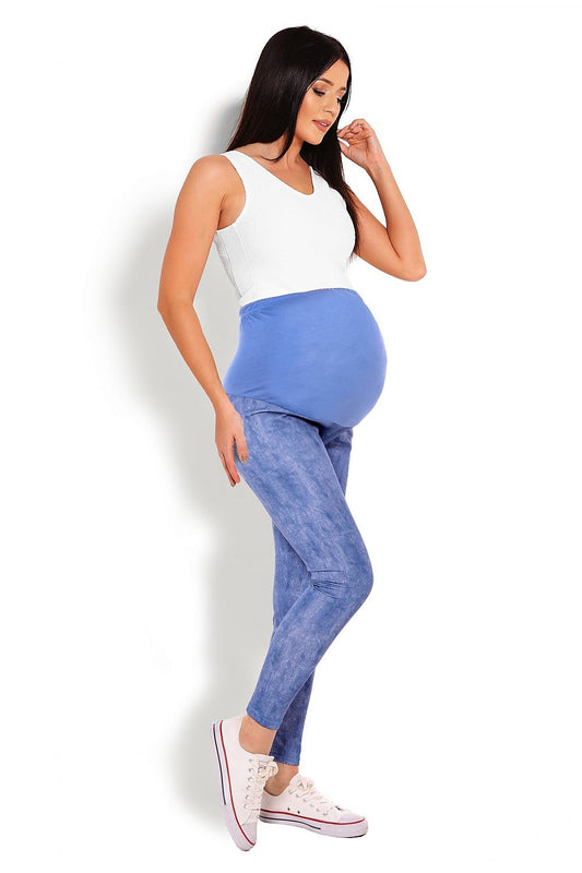 Legginsy Ciążowe Blue - PeeKaBoo — niebieska — Legginsy ciążowe — EldoradoShop