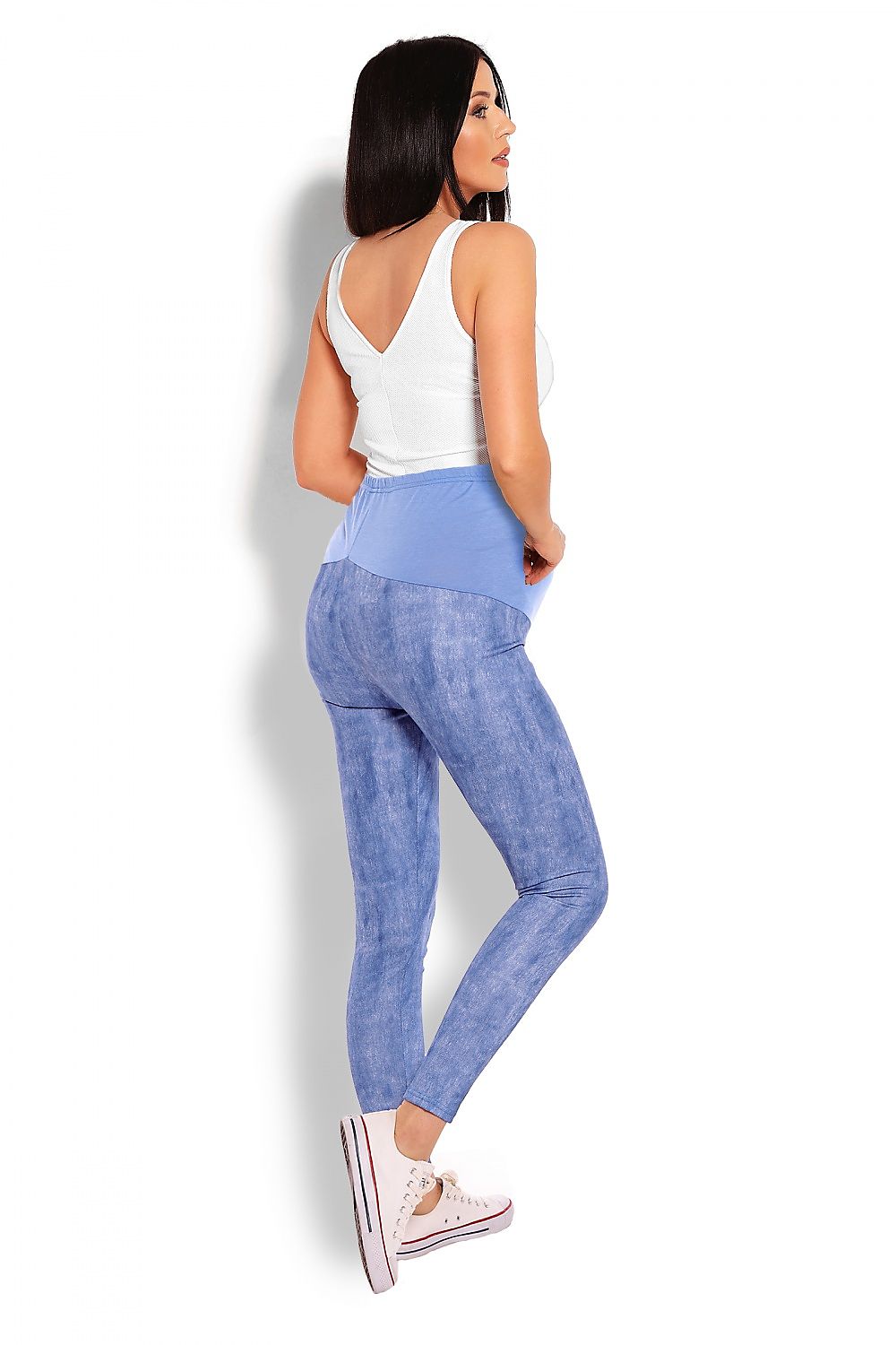 Legginsy Ciążowe Blue - PeeKaBoo — niebieska — Legginsy ciążowe — EldoradoShop