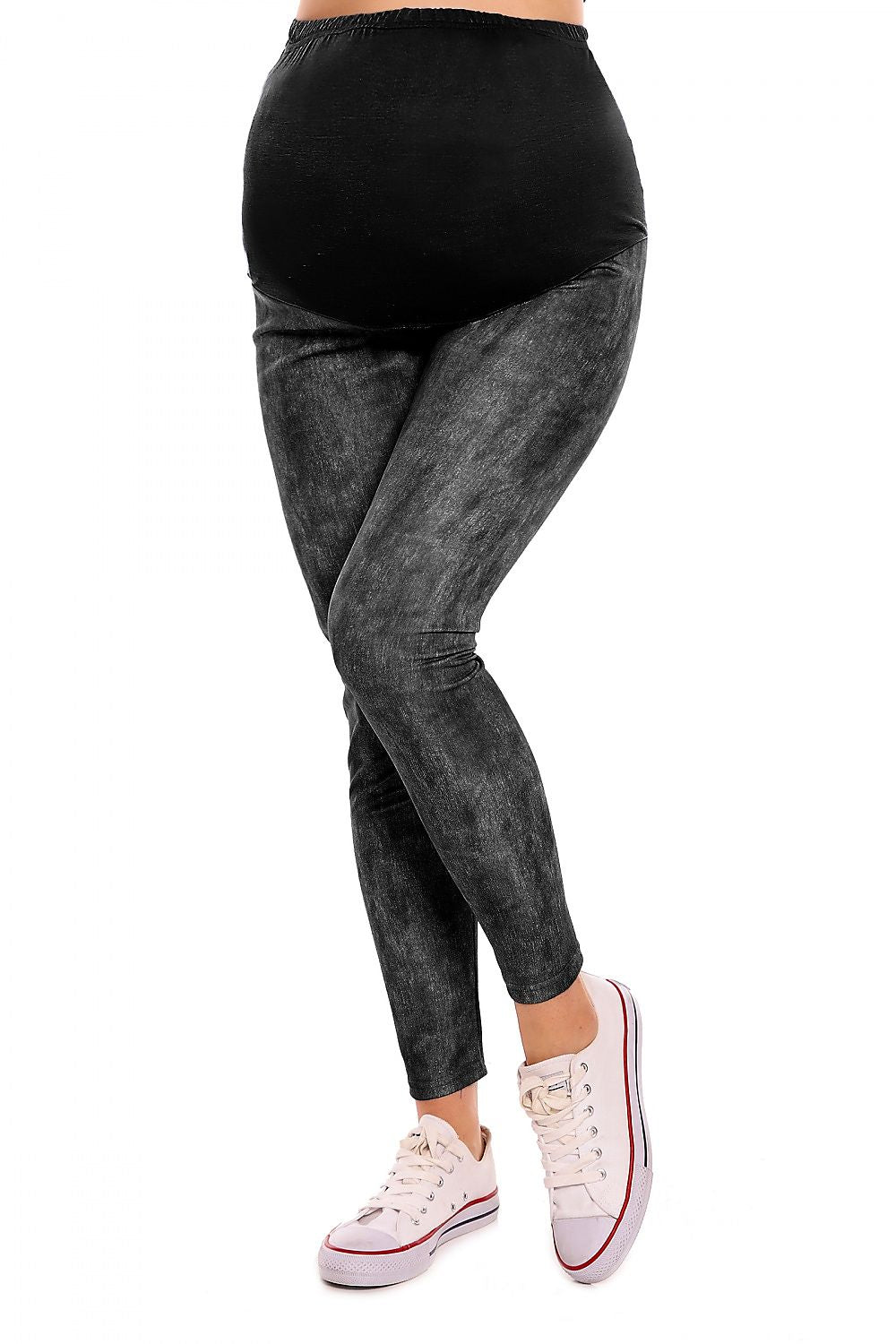 Legginsy Ciążowe Blue - PeeKaBoo — niebieska — Legginsy ciążowe — EldoradoShop