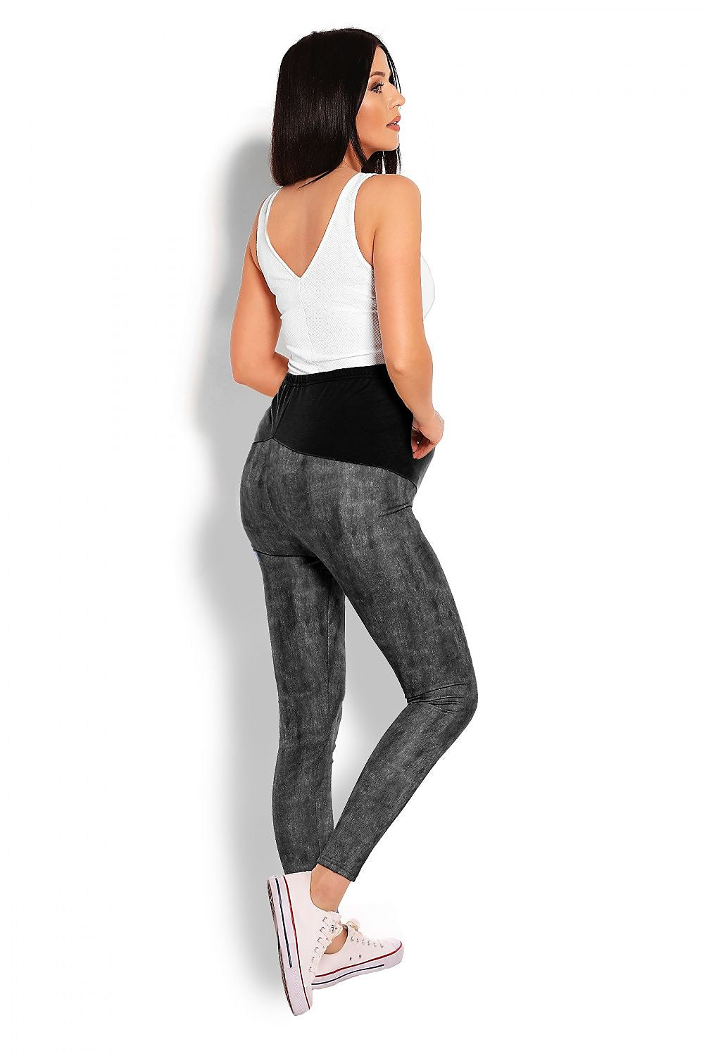 Legginsy Ciążowe Blue - PeeKaBoo — niebieska — Legginsy ciążowe — EldoradoShop