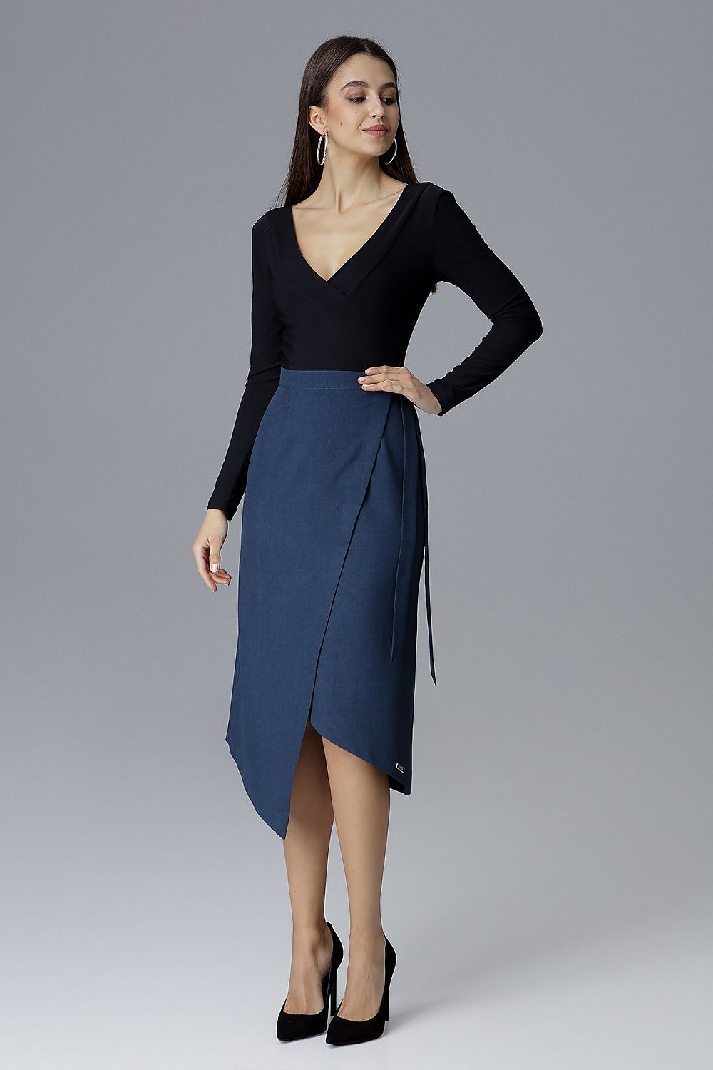  Spódnica Model M629 Navy - Figl 