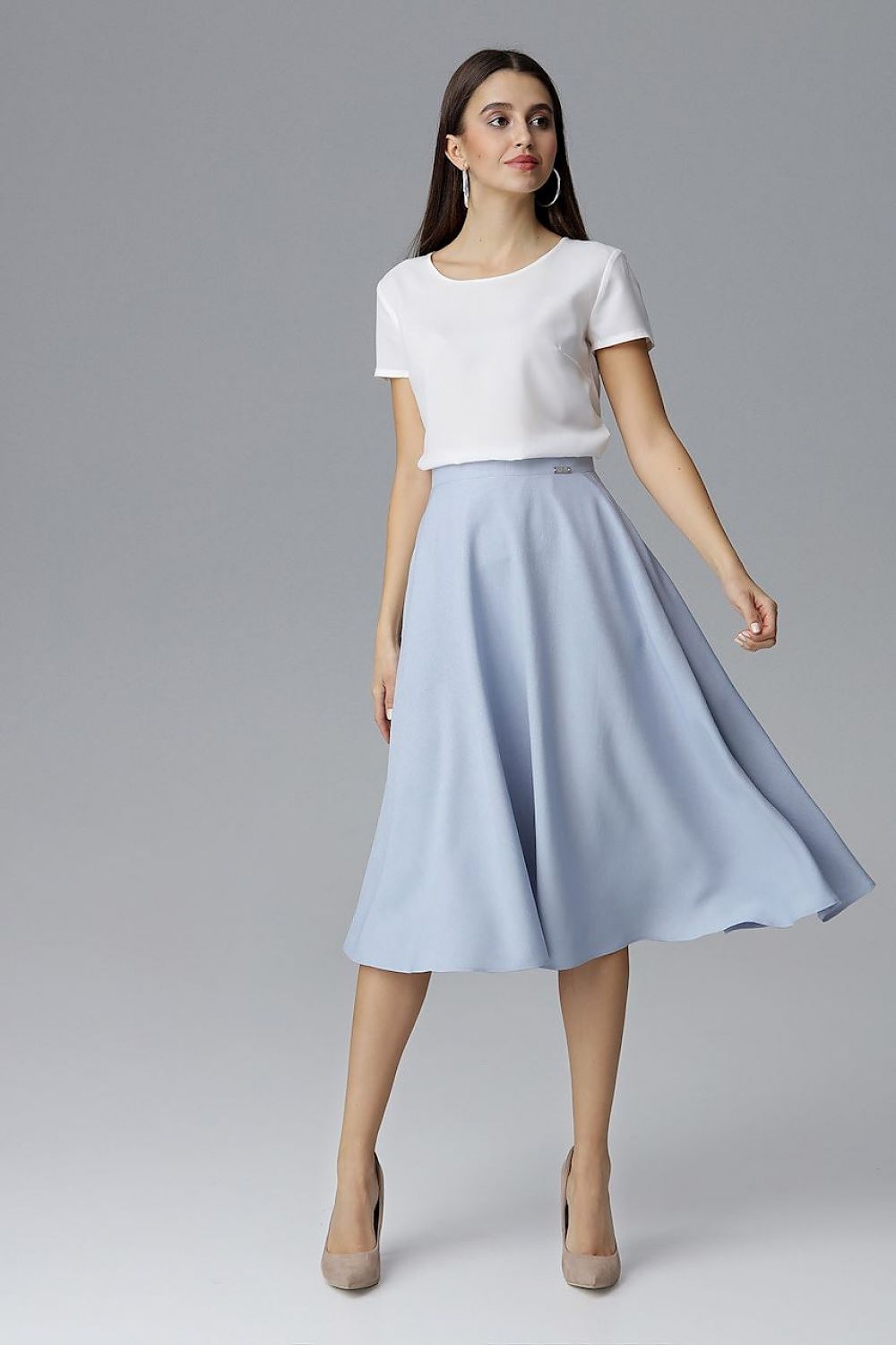  Spódnica Model M628 Sky Blue - Figl 