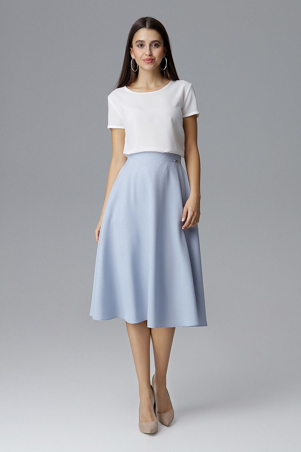  Spódnica Model M628 Sky Blue - Figl 