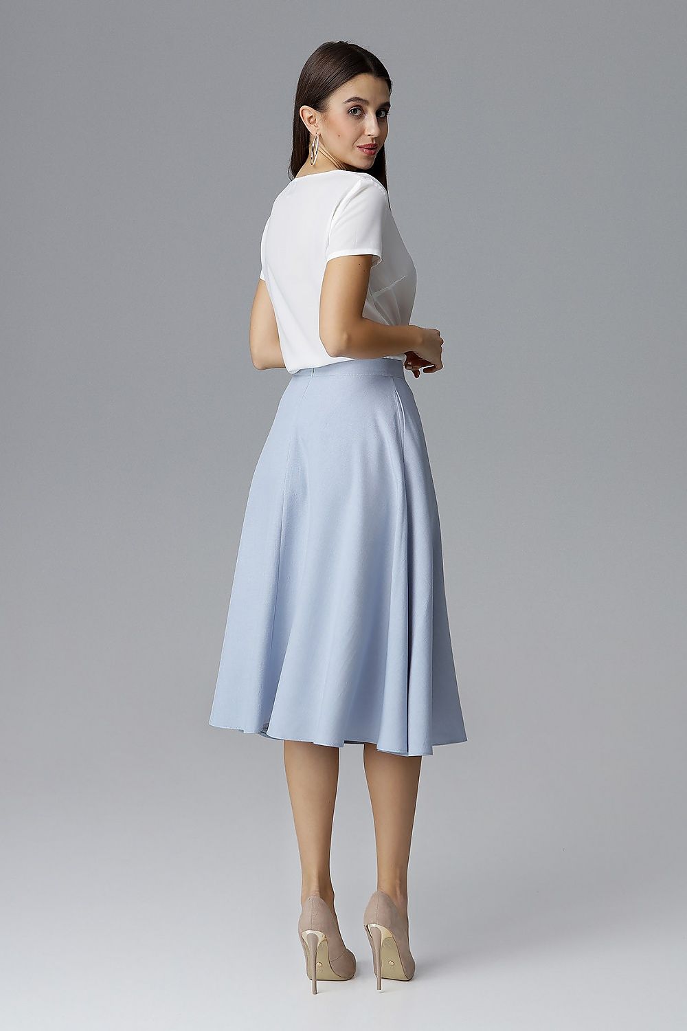  Spódnica Model M628 Sky Blue - Figl 
