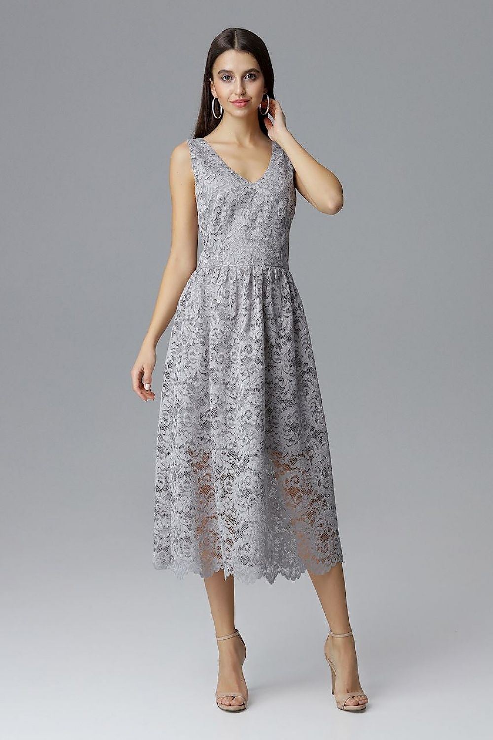  Sukienka Model M639 Grey - Figl 