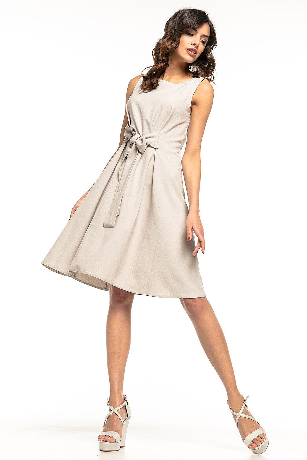  Sukienka Model T280/2 Light Grey - Tessita 