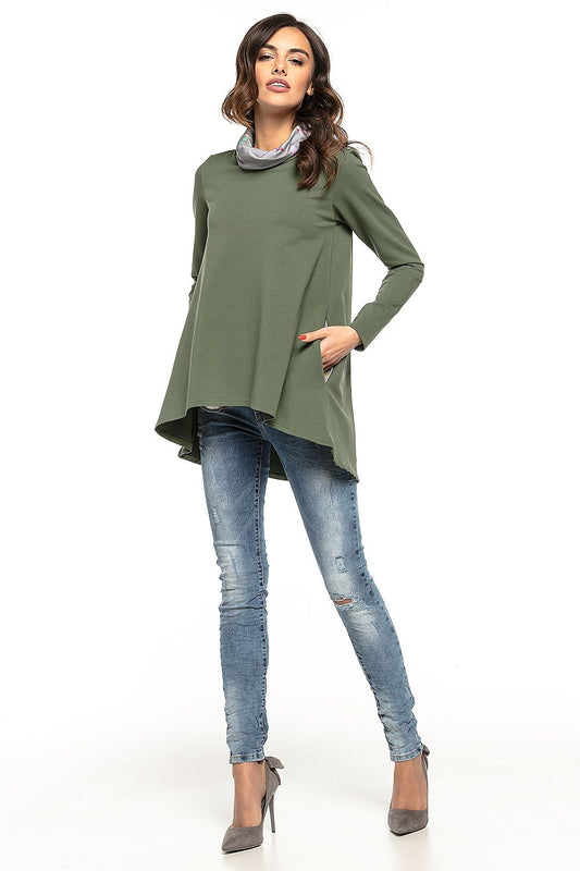   Tunika Model T277/2 Green/Flowers - Tessita 