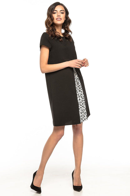  Sukienka Model T262/1 Black/Black Flowers - Tessita 