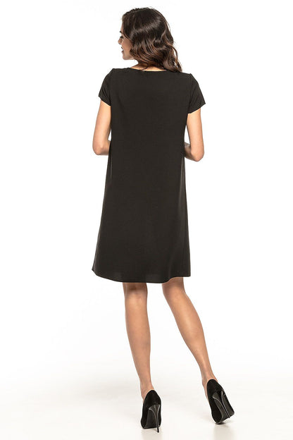  Sukienka Model T262/1 Black/Black Flowers - Tessita 