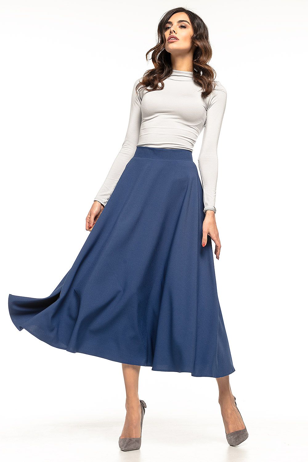  Spódnica Model T260/4 Navy - Tessita 