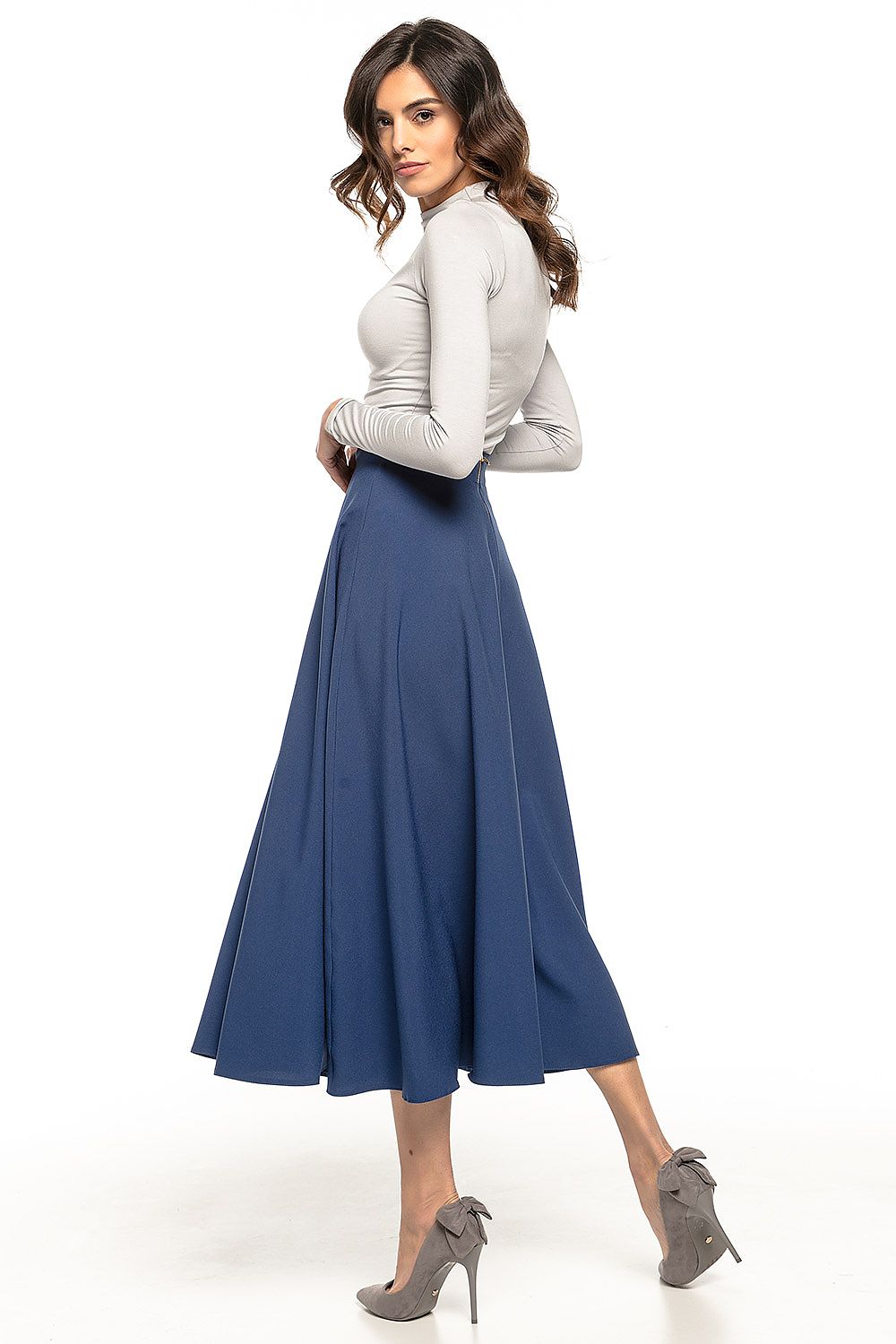  Spódnica Model T260/4 Navy - Tessita 