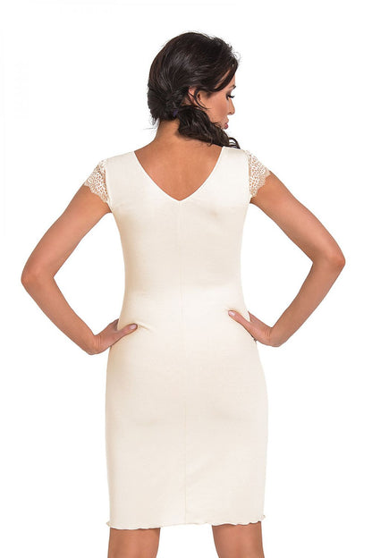  Koszulka nocna Koszula Nocna Model Hana Cream - Donna 