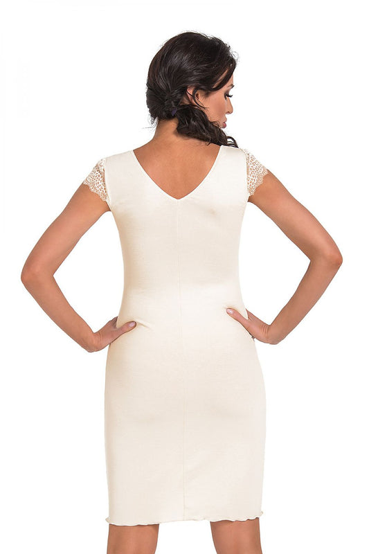  Koszulka nocna Koszula Nocna Model Hana Cream - Donna 