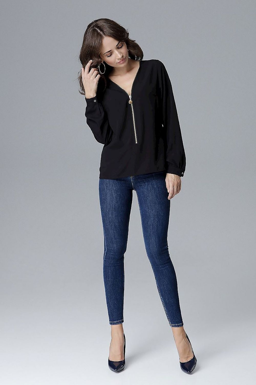   Bluzka Model L023 Black - Lenitif 
