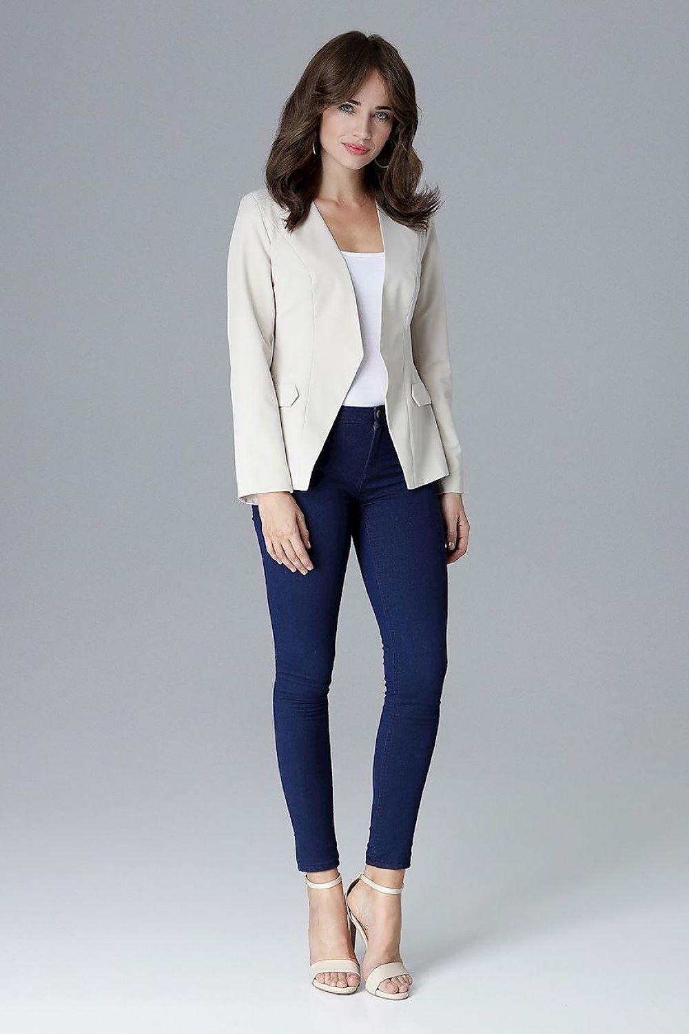   Żakiet Model L022 Beige - Lenitif 