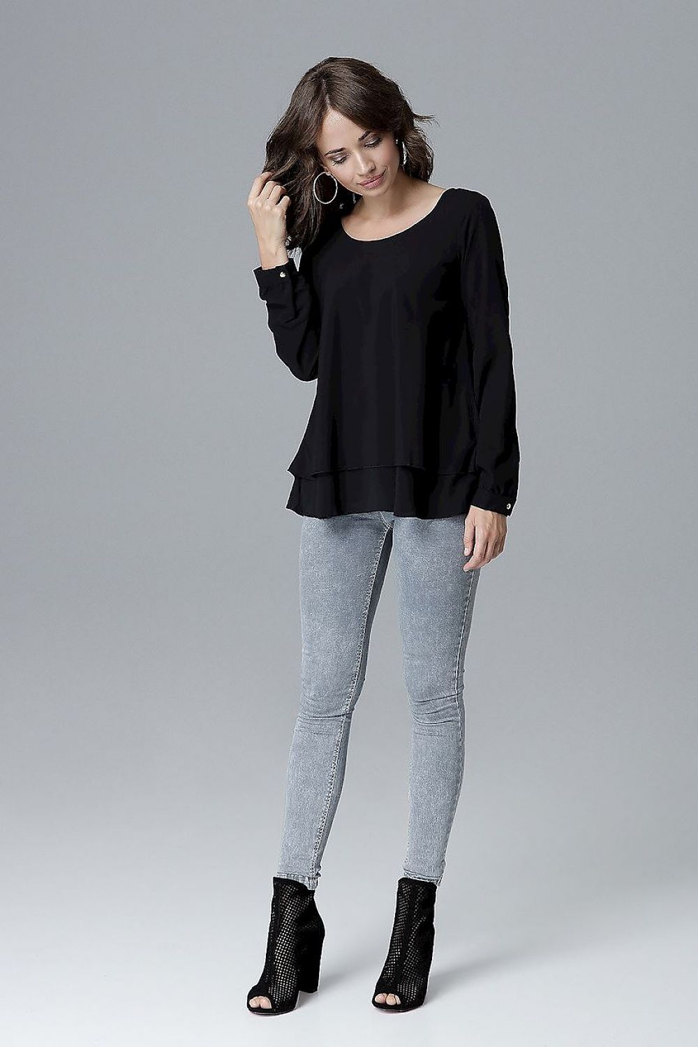   Bluzka Model L020 Black - Lenitif 