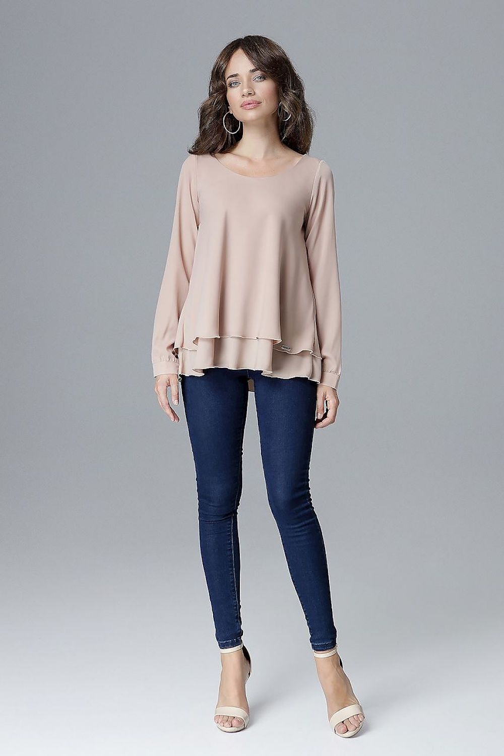   Bluzka Model L020 Beige - Lenitif 