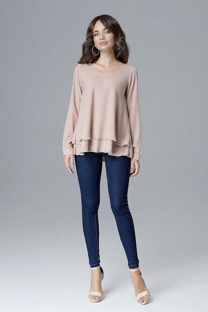   Bluzka Model L020 Beige - Lenitif 