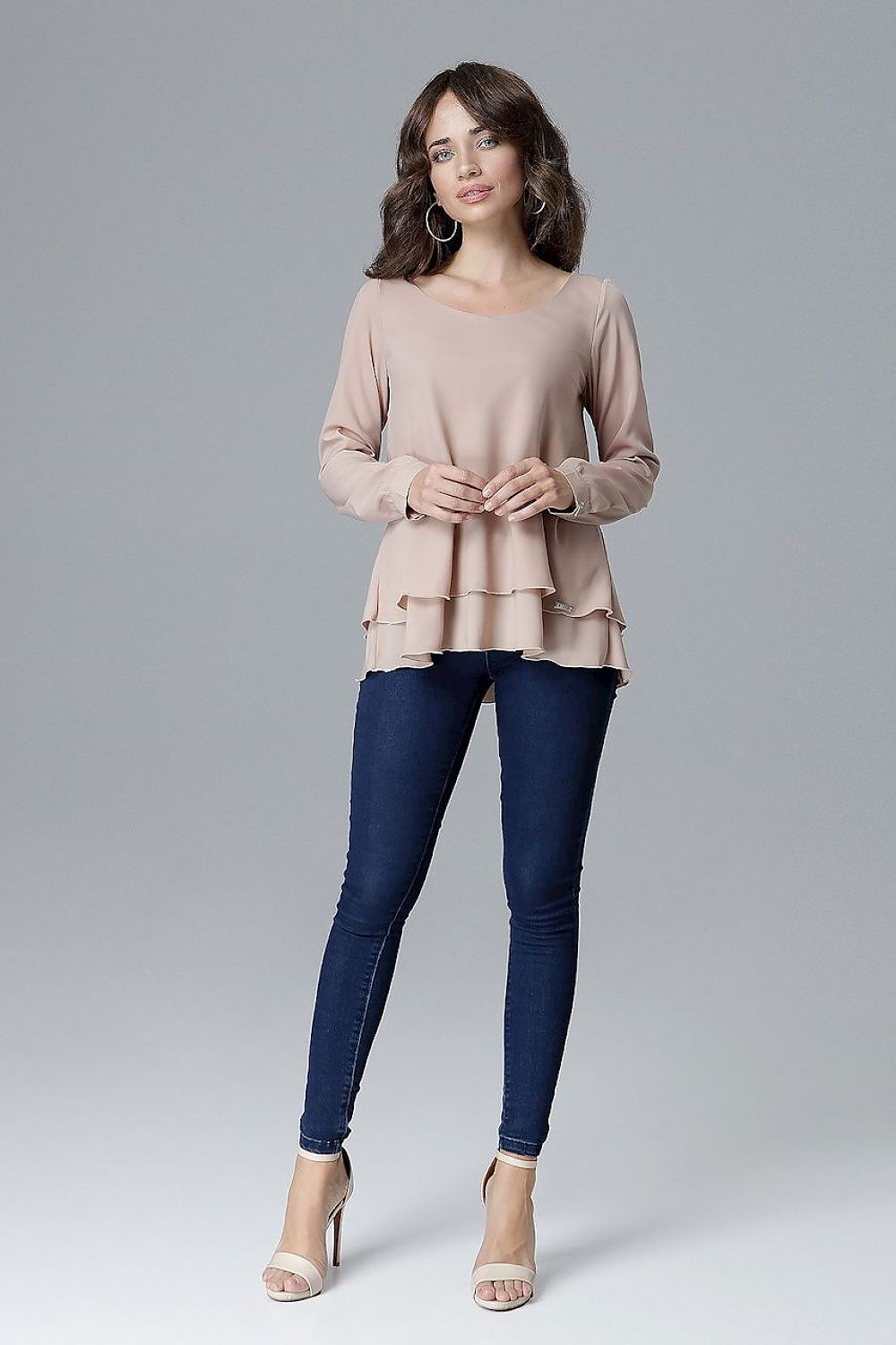   Bluzka Model L020 Beige - Lenitif 