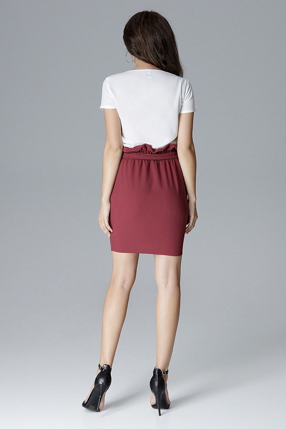  Spódnica Model L019 Bordo - Lenitif 