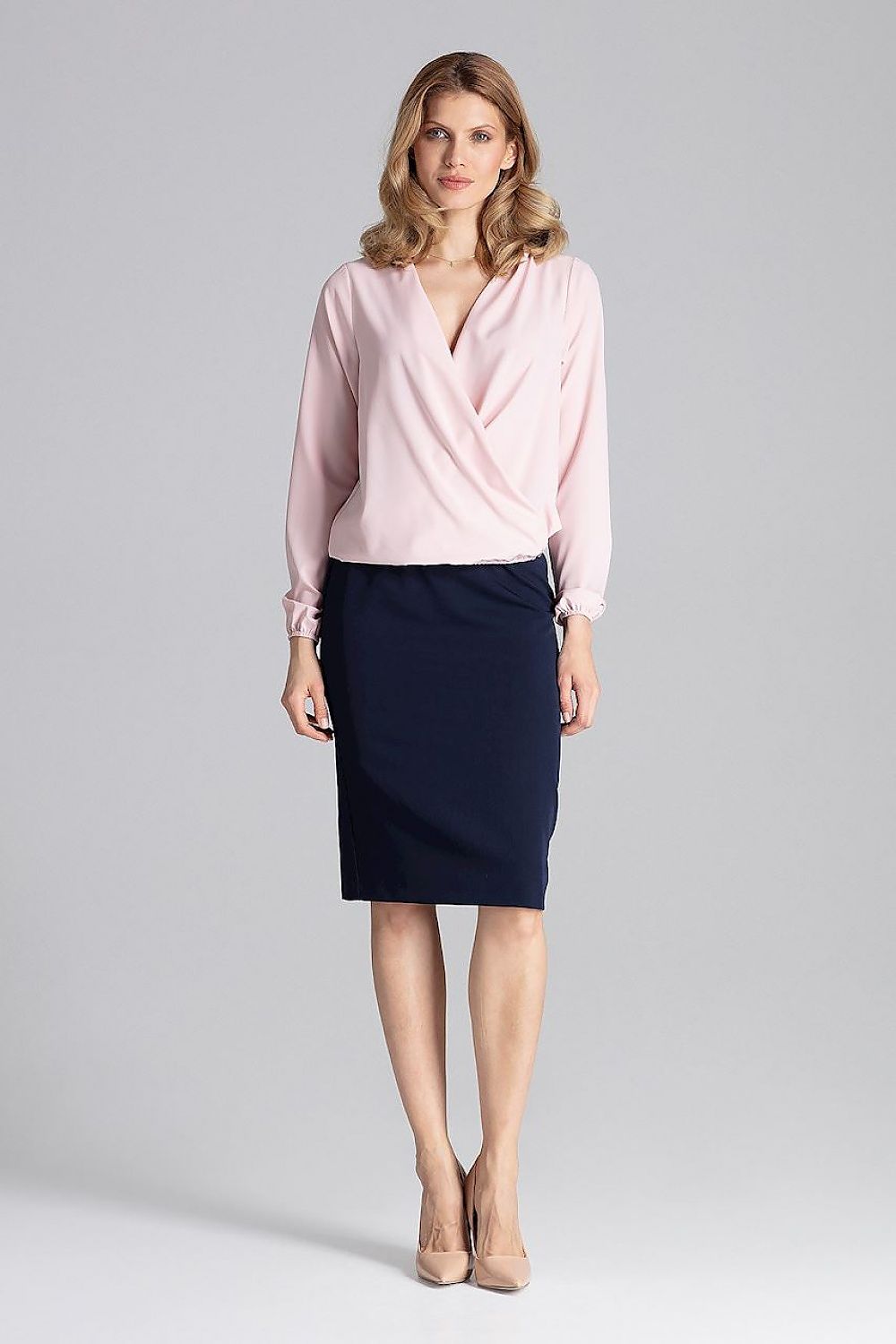   Bluzka Model M659 Pink - Figl 