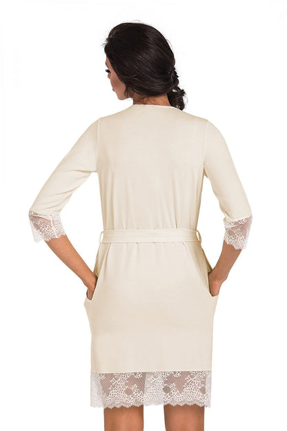  Szlafrok Damski Model Hana Cream - Donna 