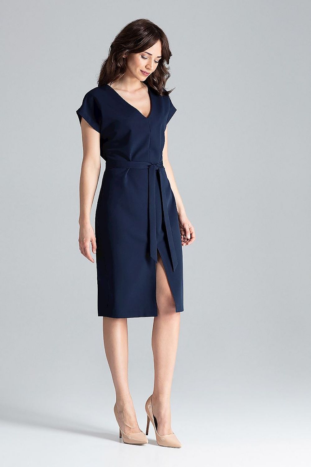  Sukienka Model L032 Navy - Lenitif 