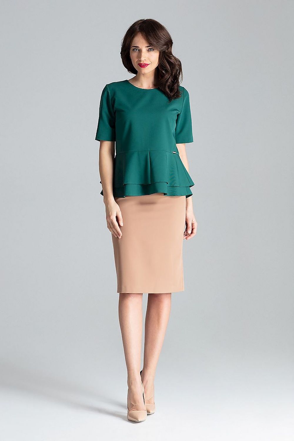   Bluzka Model L026 Green - Lenitif 