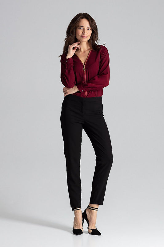   Bluzka Model L023 Bordo - Lenitif 