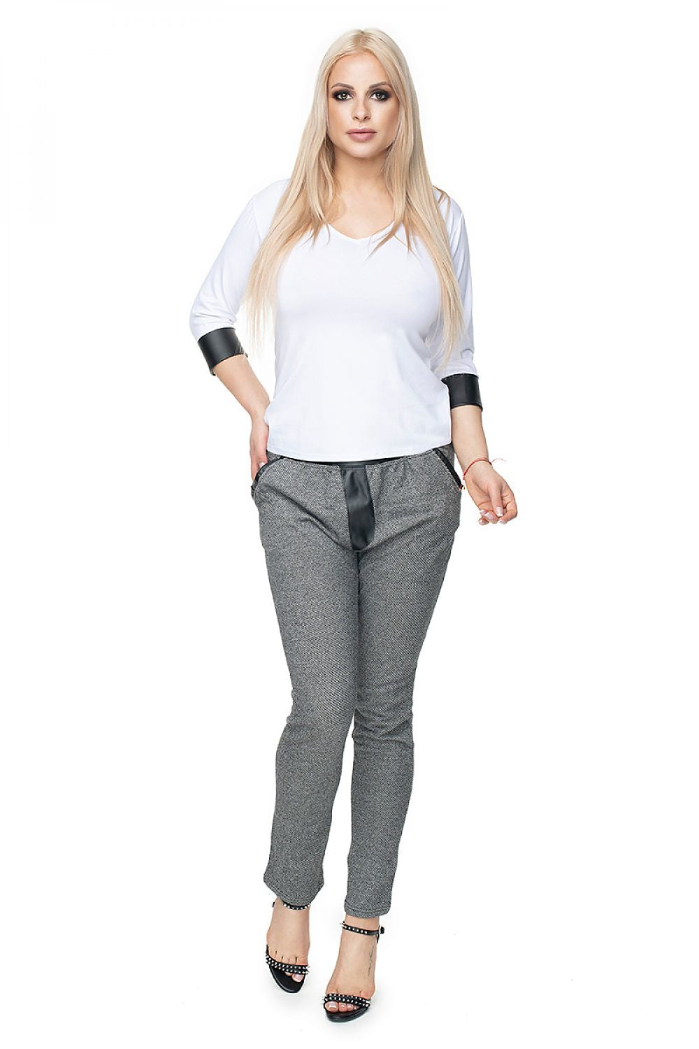   Bluzka Model 0102 White - PeeKaBoo 