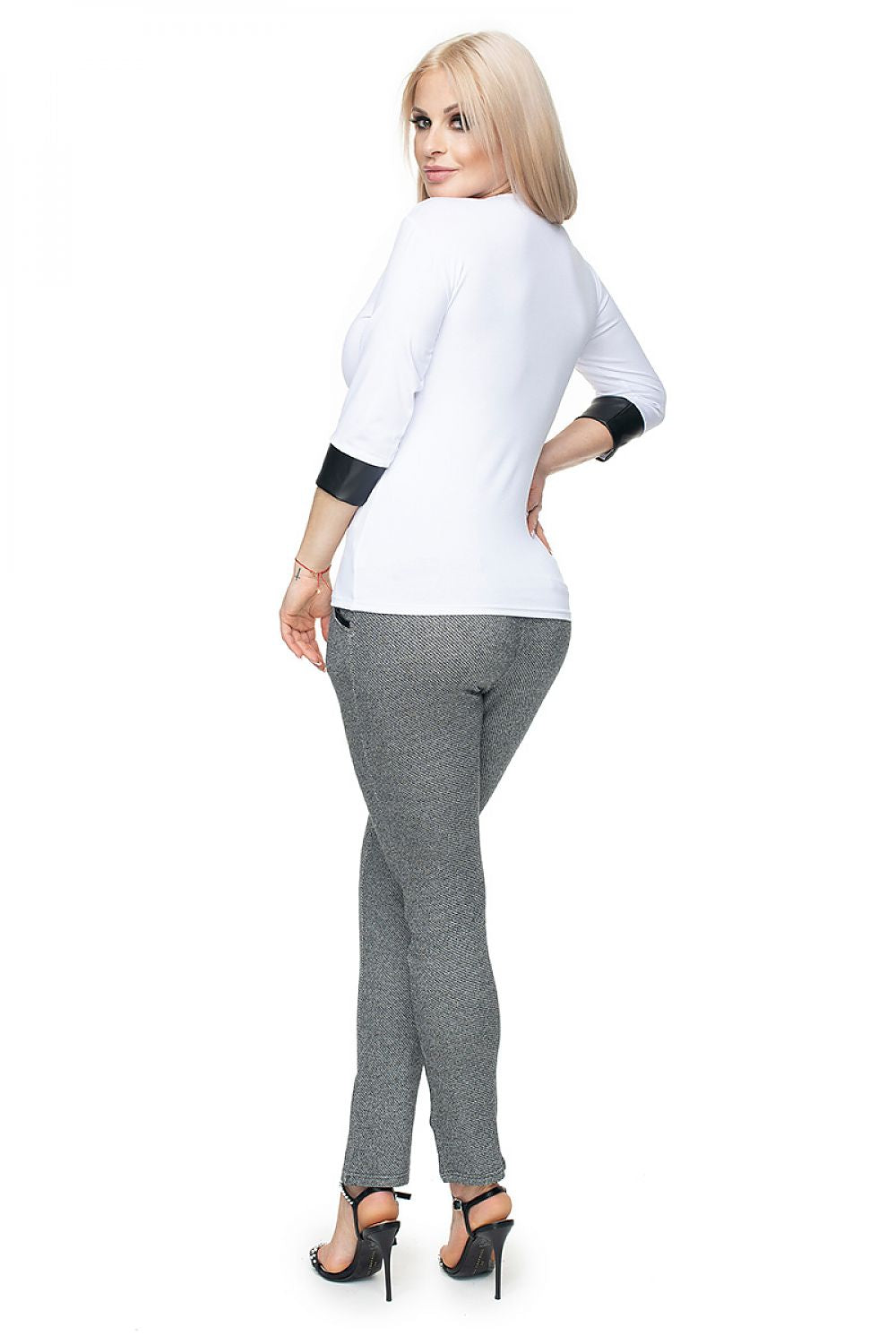   Bluzka Model 0102 White - PeeKaBoo 