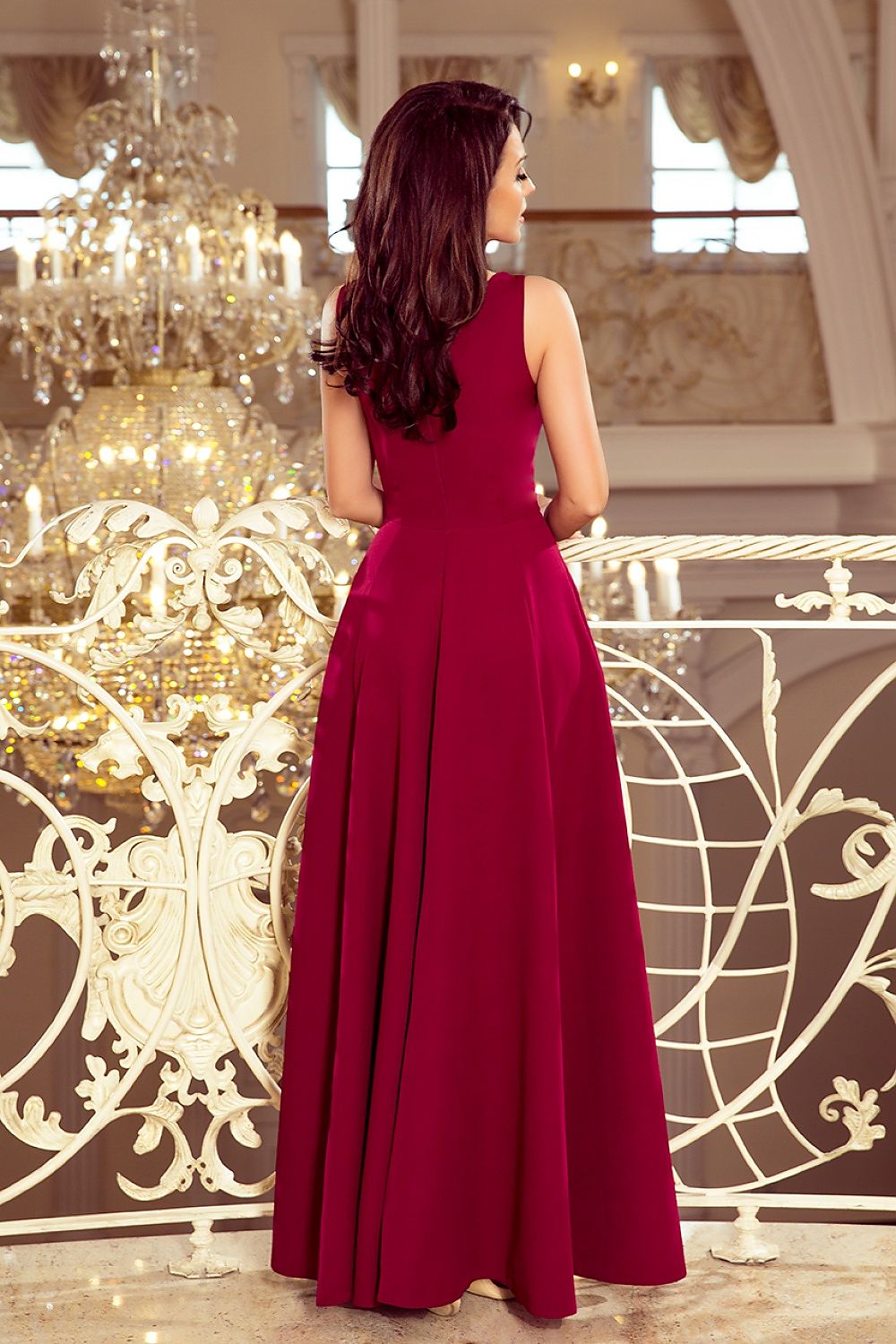  Sukienka Model Cindy 246-1 Bordo - Numoco 