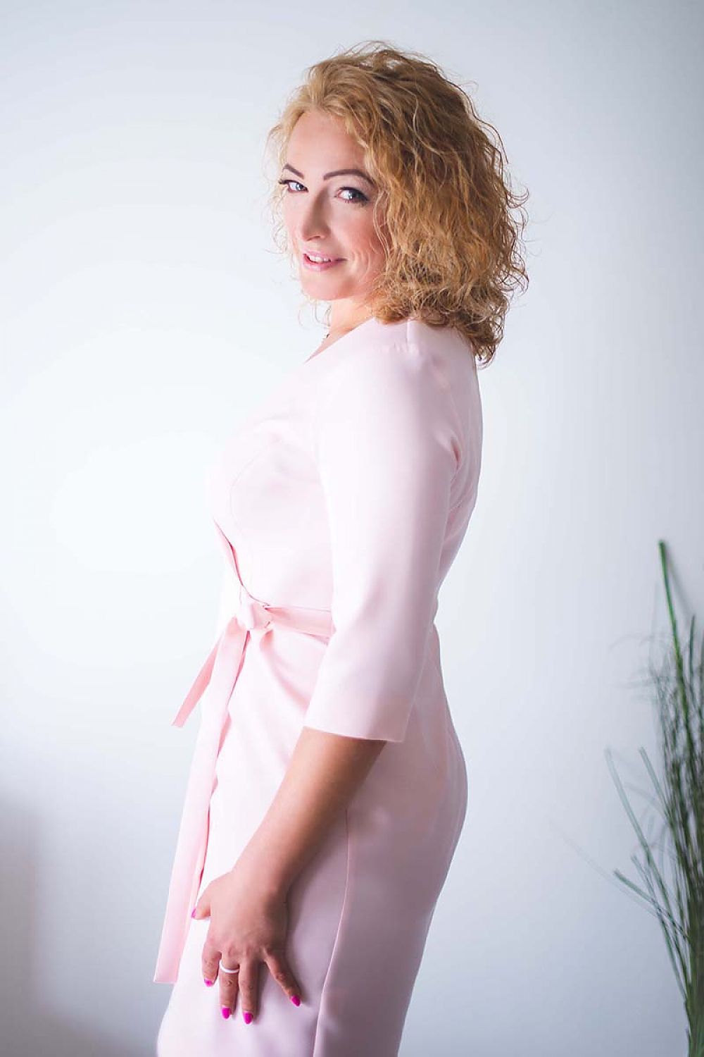  Sukienka Model Kalines Powder Pink - Jersa 