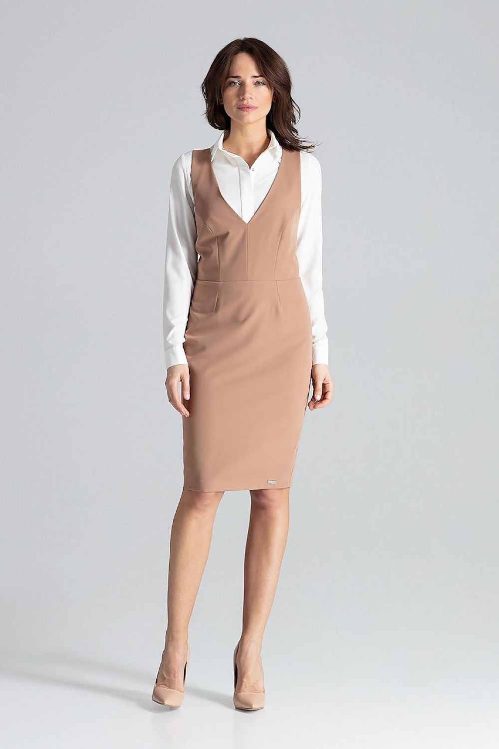  Sukienka Model L039 Brown - Lenitif 